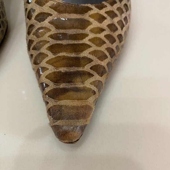 Stuart Weitzman slingback heel Snake Skin - Picture 4 of 10